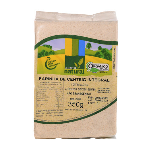 Farinha De Centeio Integral Orgânico “CooperNatural” – 350gr ...