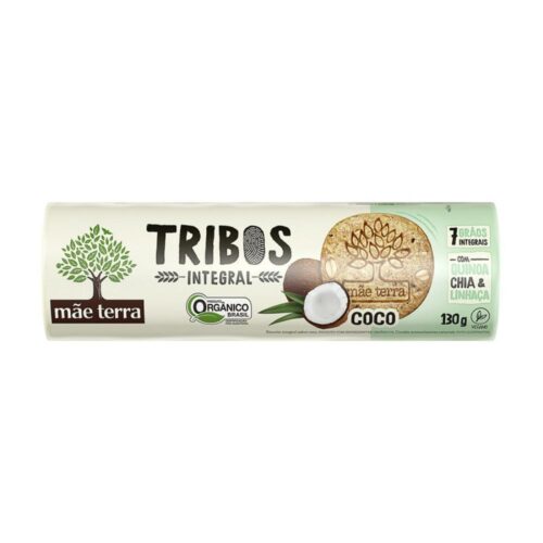 Biscoito Orgânico -  Tribos Coco - 130 gs